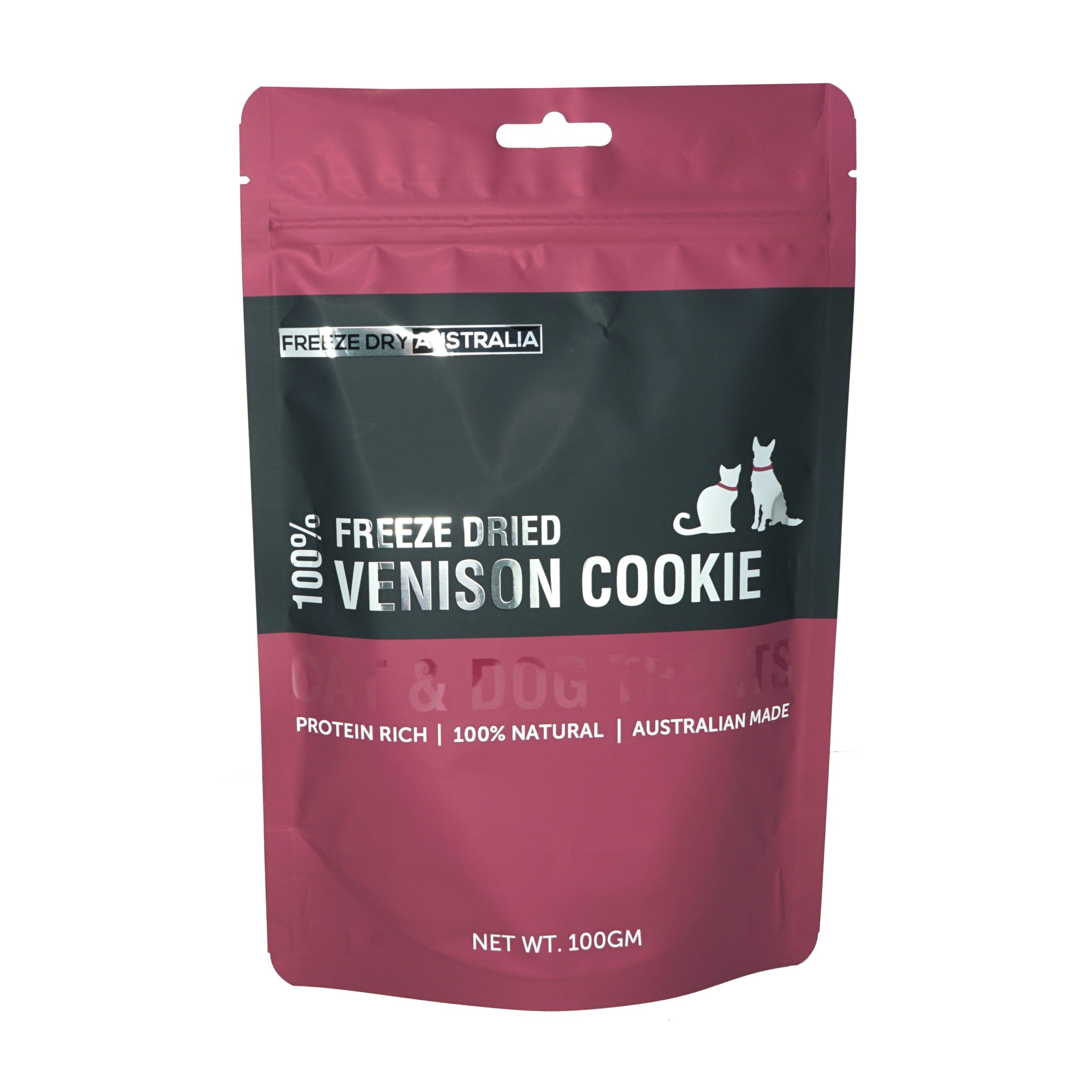 Freeze-Dry Australia's Vension Cookie For Dog & Cat - 100g