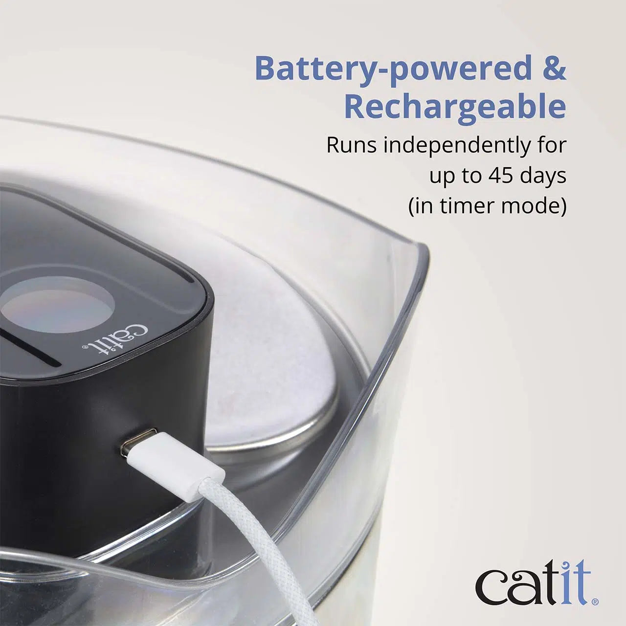 Catit PIXI Stainless Steel UV-C Drinking Fountain