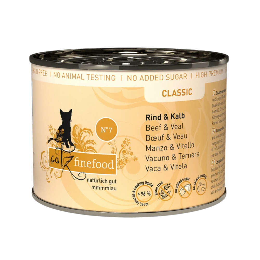 Catz Finefood Classic N °07 Beef & Veal Cat Wet Food