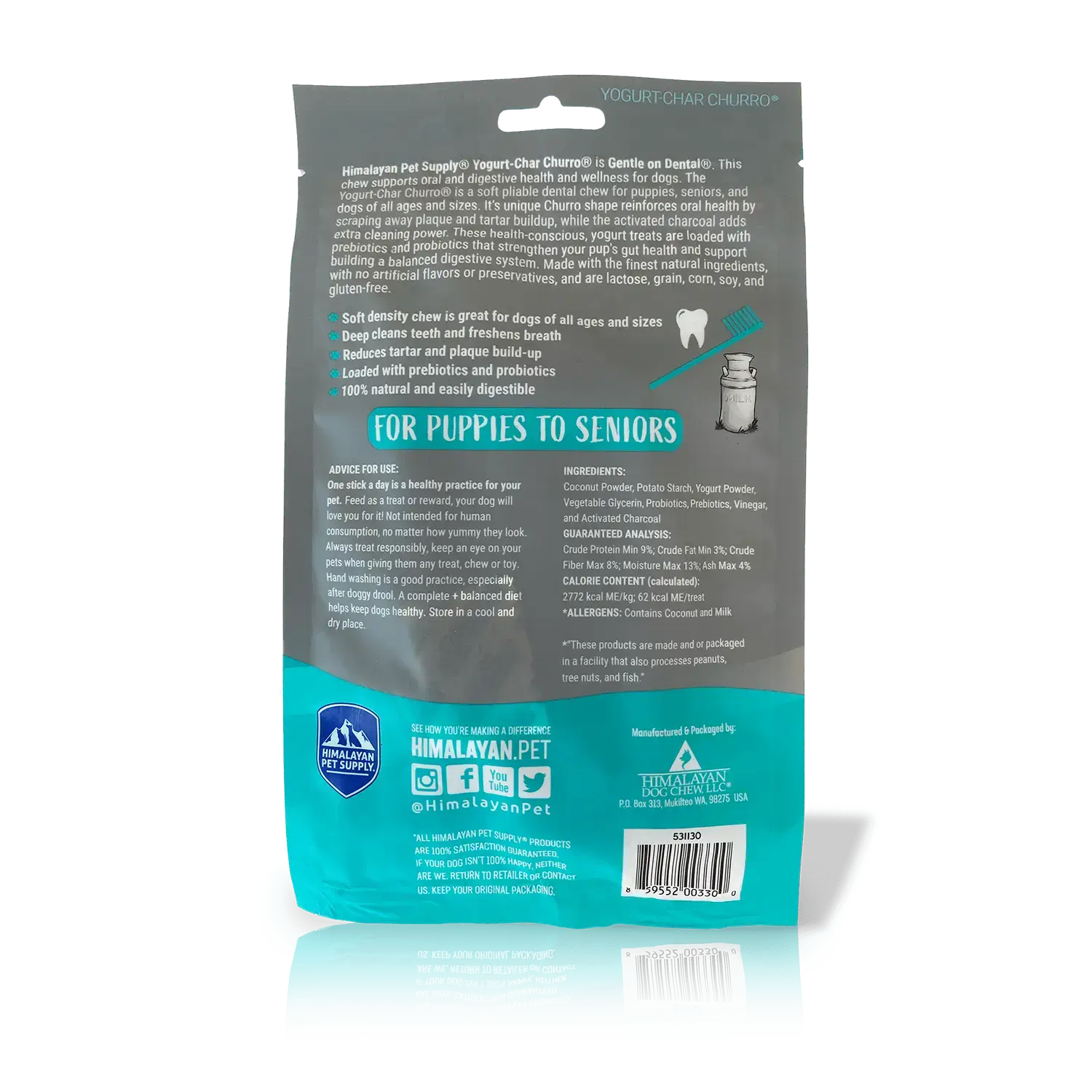 Himalayan Dog Chew Yogurt Char Churro Dog Treat