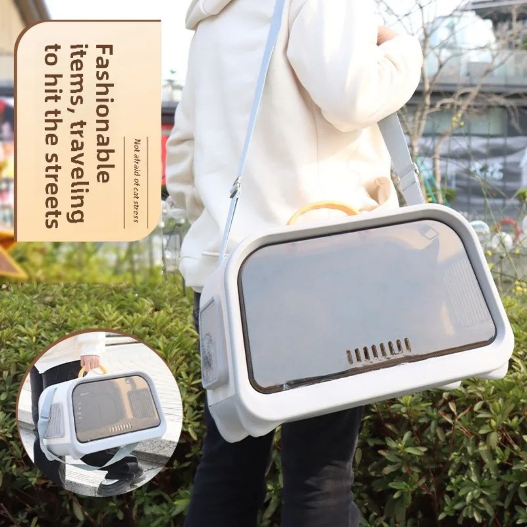 Leiboo Dual-Door Space Capsule Pet Carrier