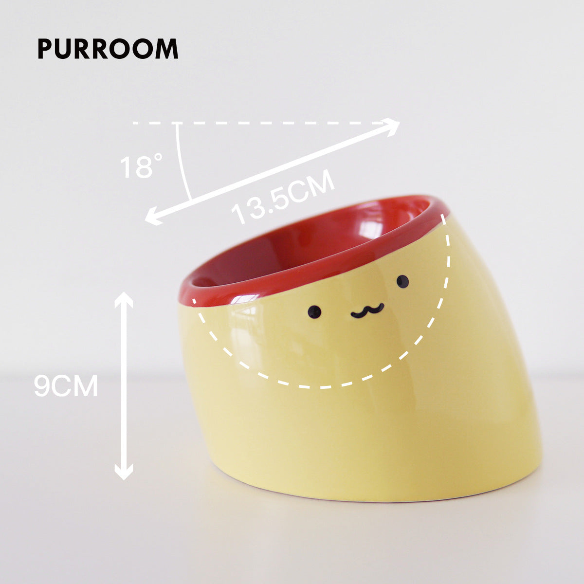 Purroom Pudding Ceramic Pet Bowl