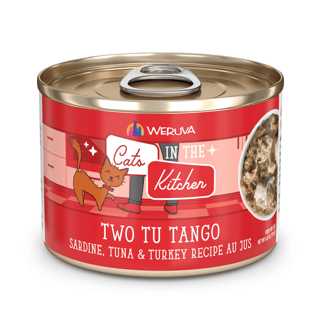 Weruva Cats in the Kitchen Two Tu Tango - Sardine, Tuna and Turkey Recipe Au Jus