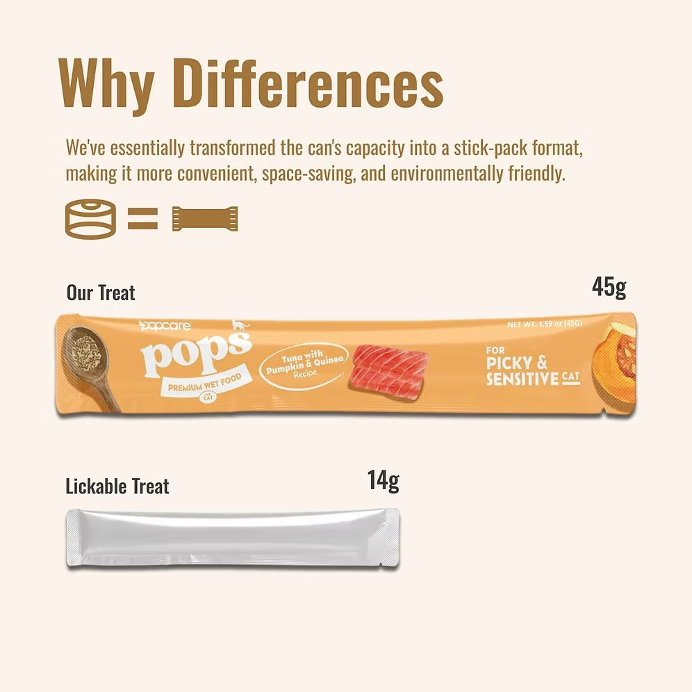 Popcare wet cat food tuna with pumpkin & quinoa