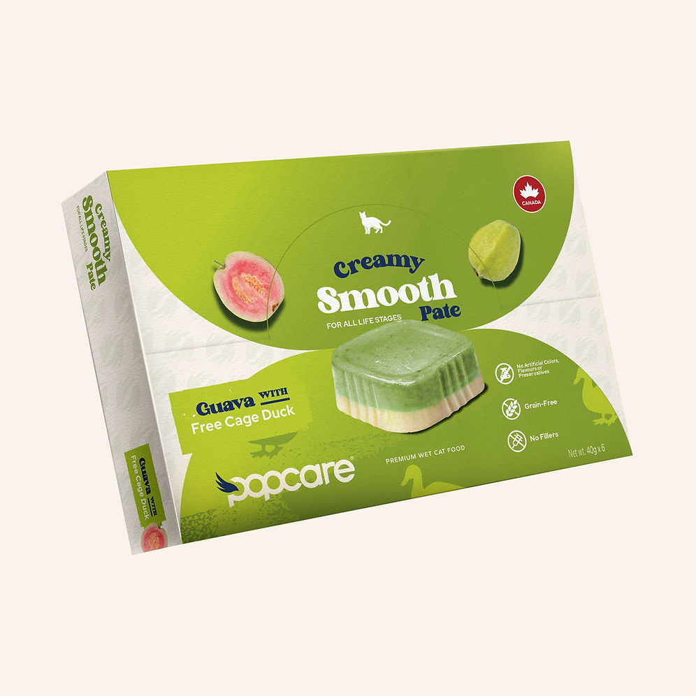 Popcare Cat Creamy smooth pate- guava with free cage duck