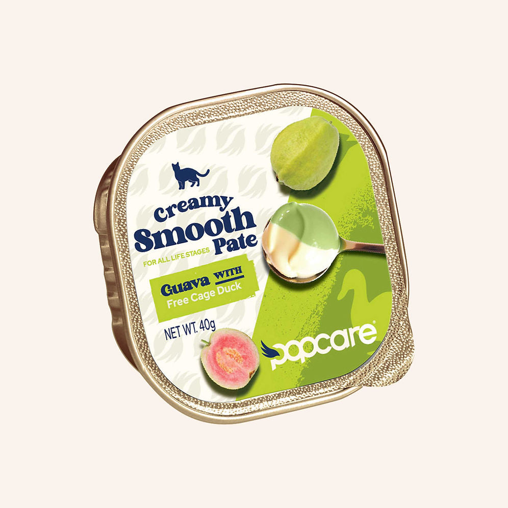 Popcare Cat Creamy smooth pate- guava with free cage duck