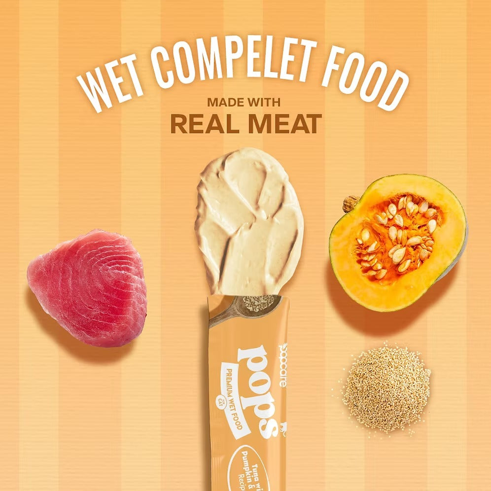 Popcare wet cat food tuna with pumpkin & quinoa