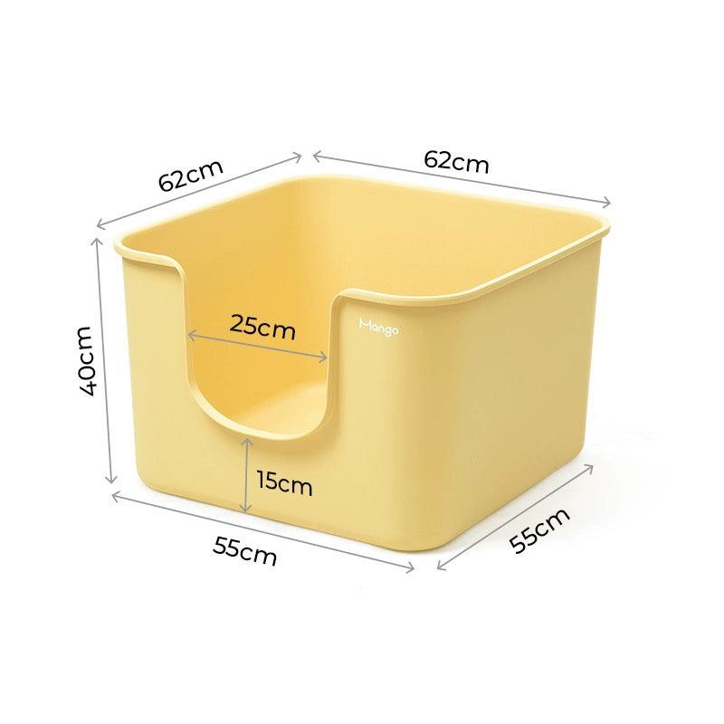 Mango蛮果 蛮大方猫砂盆 超大号开放式猫砂盆 特大号防外溅猫砂盆 多色可选送猫砂盆 - Maokidspet
