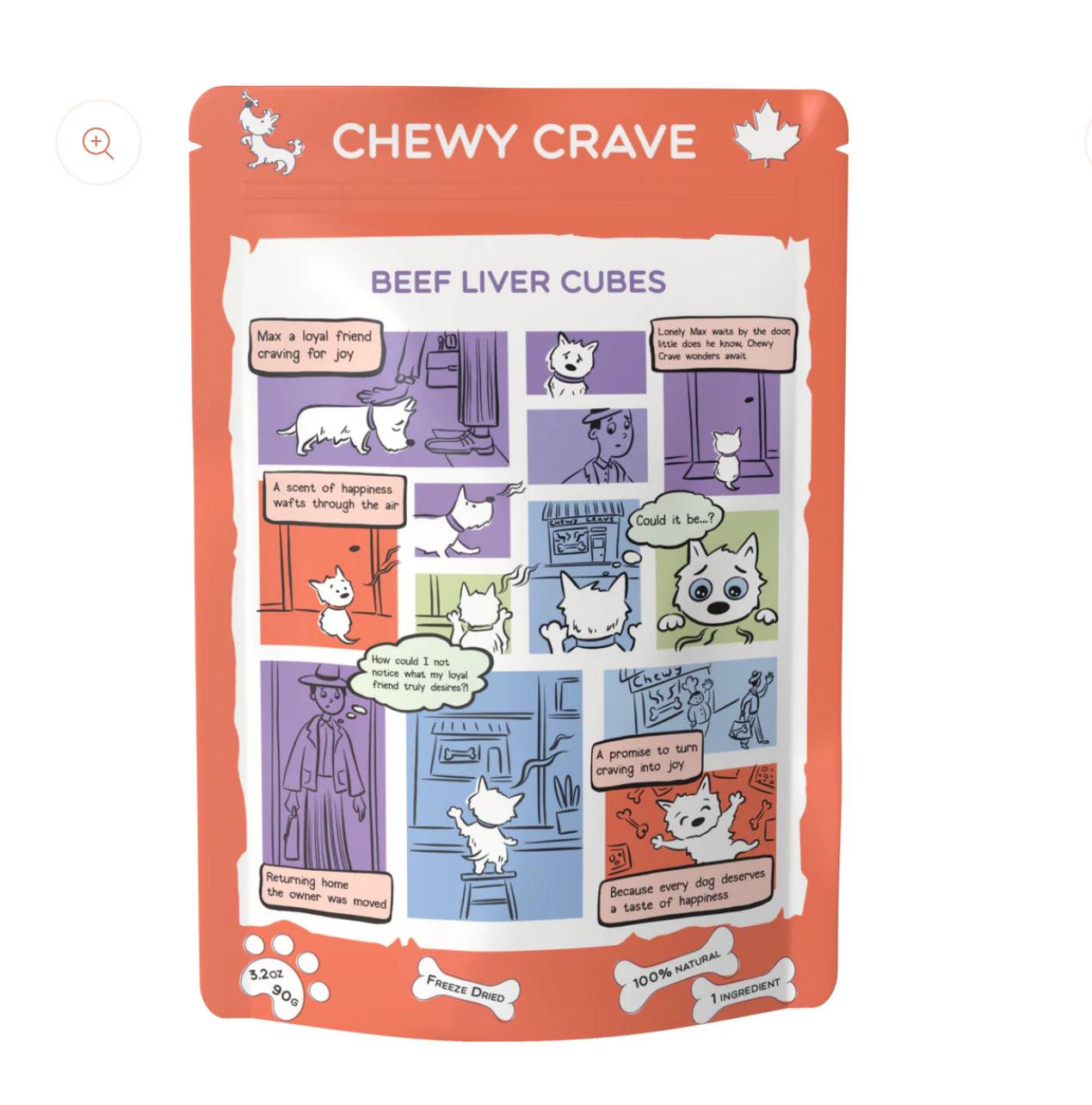 Chewy Crave 网红鲜肉冻干零食块 犬猫通用多口味可选 五款可选 90g一包 - Maokidspet