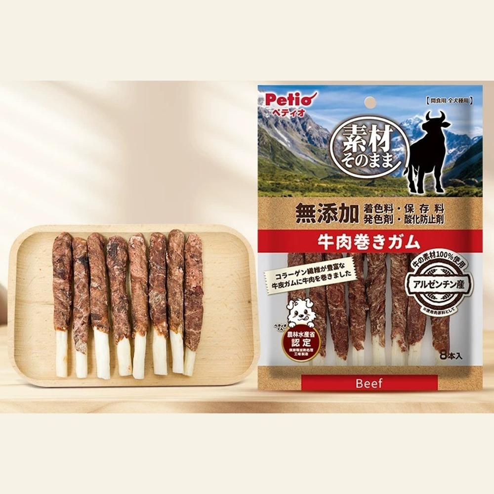 Petio Sozai Sonomama Meat-Wrapped Rawhide Chew Sticks For Dog - 4 Flavors (80g)