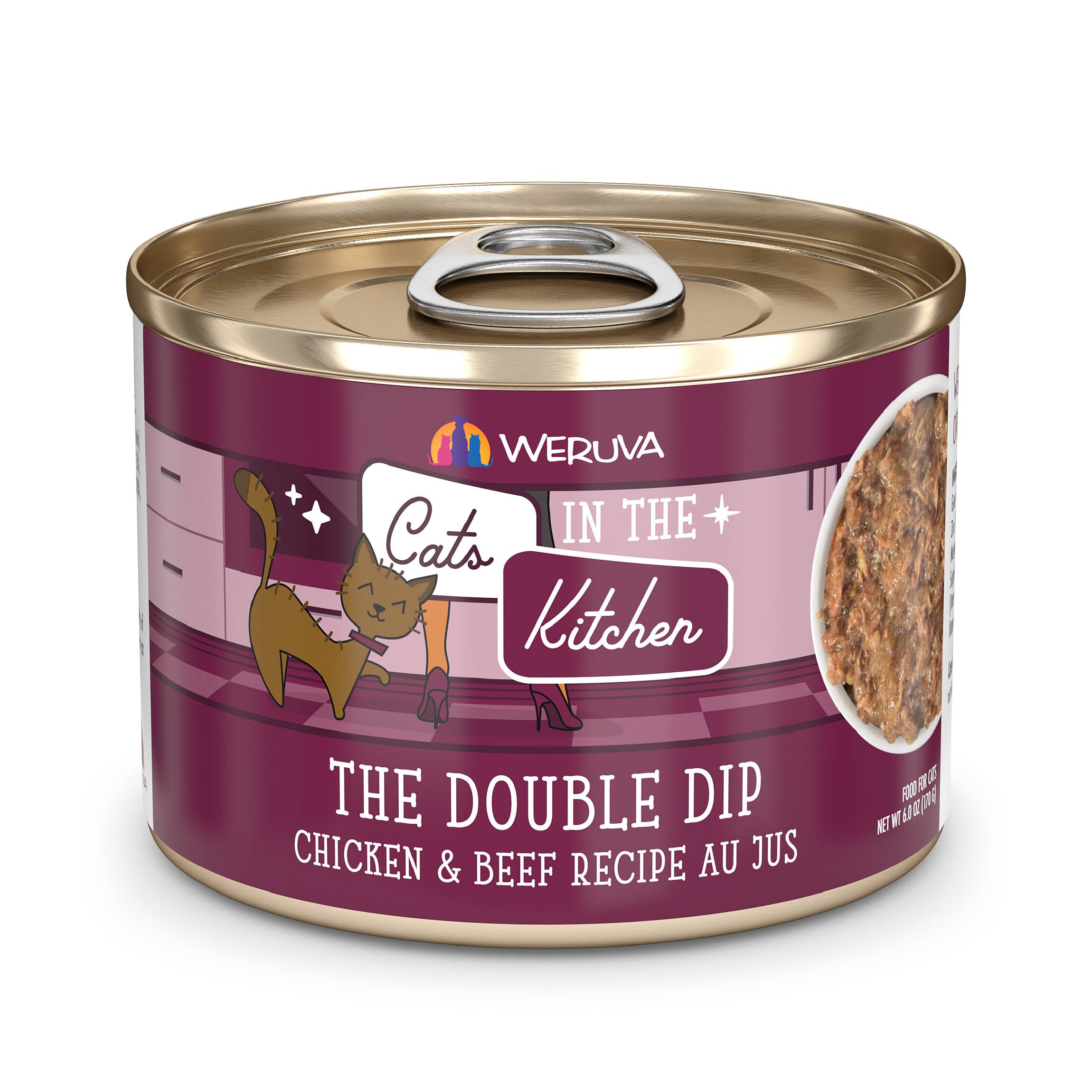 Weruva Cats in the Kitchen The Double Dip - Chicken and Beef Recipe Au Jus