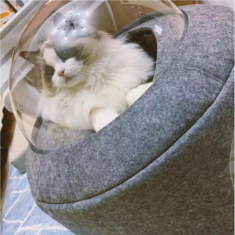 Purroom Cat Space Capsule Bed