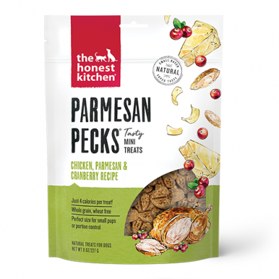 The Honest Kitchen Parmesan Pecks Dog Treats - Chicken & Cranberry