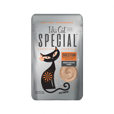 Tiki Cat Special Mousse Digestion Chicken & Egg Recipe In Broth Cat Wet Food - 2.4oz