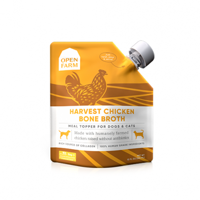 Open Farm Harvest Chicken Bone Broth For Dog & Cat - 355ml