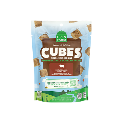 Open Farm Freeze Dried Raw Regeneratively Sourced Lamb Lung Dog Treat