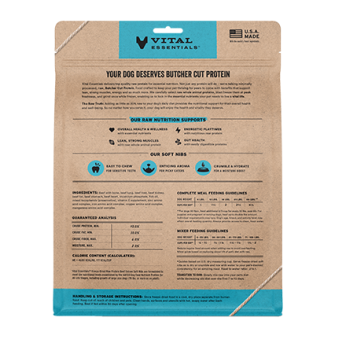 Vital Essentials Freeze-Dried Raw Beef Soft Nibs For Dogs