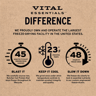 Vital Essentials Freeze-Dried Raw Beef Soft Nibs For Dogs