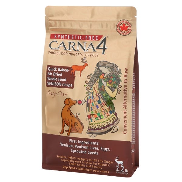 Carna4 Hand Crafted Dog Food - Easy-Chew Venison Formula