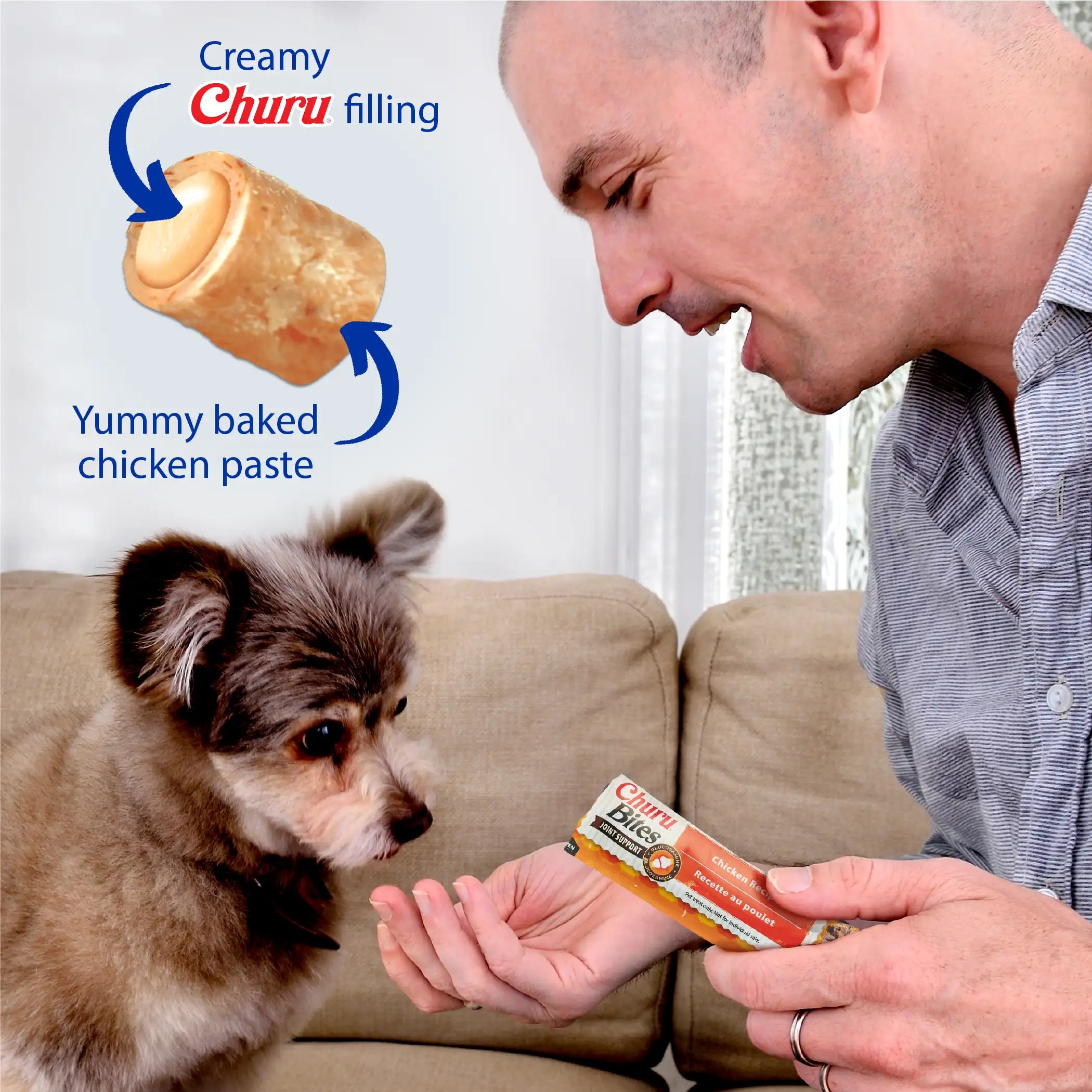Inaba Churu Bites Joint Support for Dog -  Chicken with Cheese Recipe