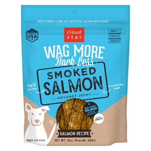 Cloud Star Wag More Bark Less Jerky Dog Treat - Smoked Salmon