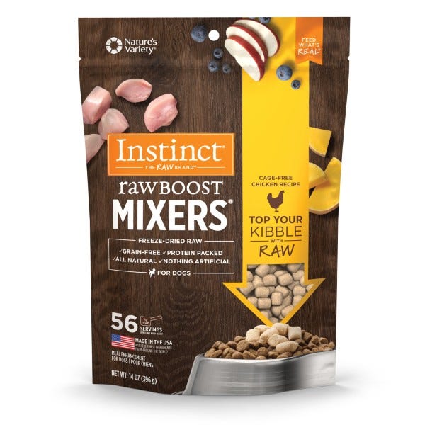 Instinct Raw Boost Mixers Cage-Free Chicken for Dogs