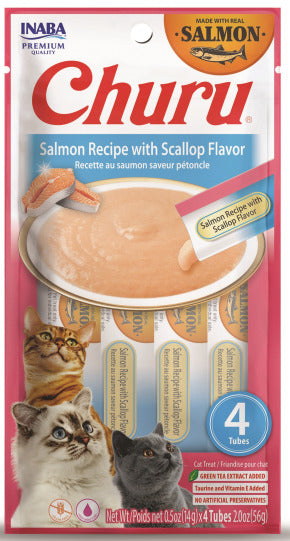 Inaba Churu Purées Cat Treat - Salmon & Scallop