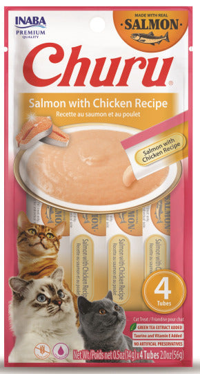 Inaba Churu Purées Cat Treat - Salmon & Chicken
