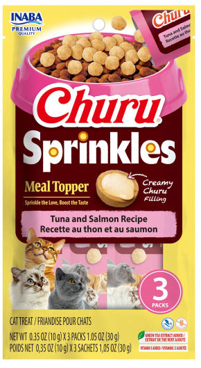 Inaba Churu Cat Sprinkles Meal Topper - Tuna and Salmon Recipe
