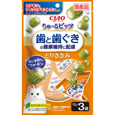 Inaba CIAO Churu Bites Dual-Texture For Cat Dental Health - Chicken