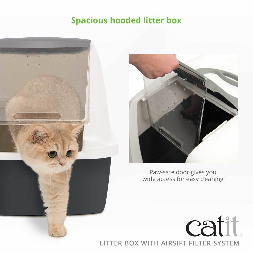 Catit Litter Box with Airsift Filter System - Regular