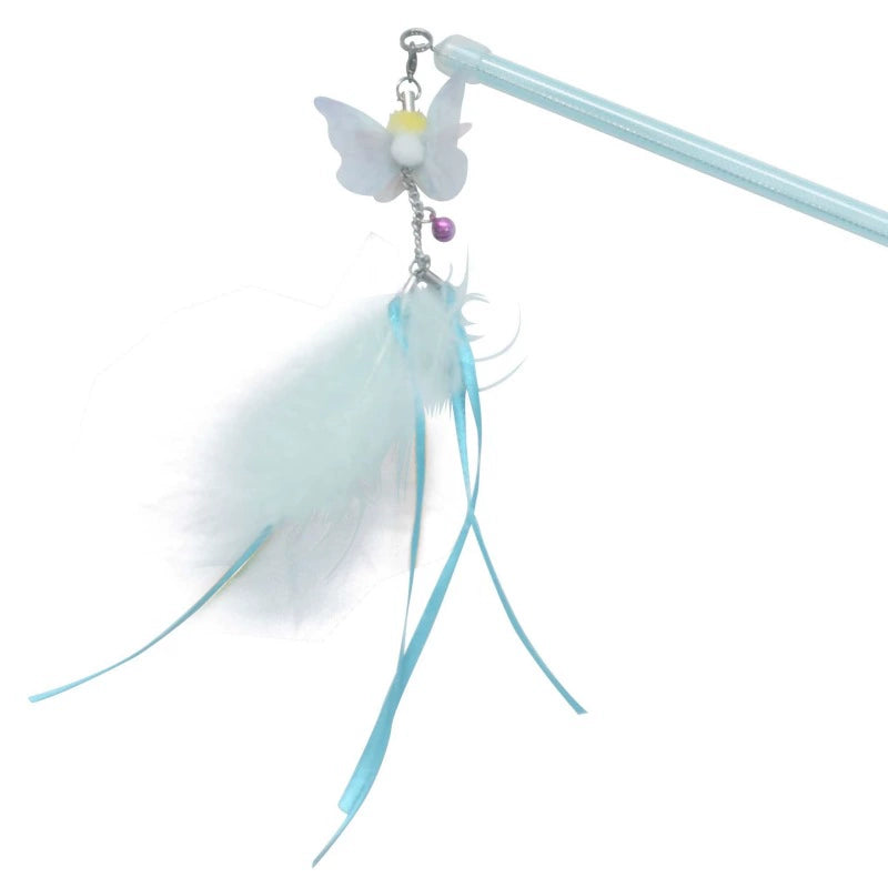 Amy & Carol Feather and Sequin Cat Teaser Wand