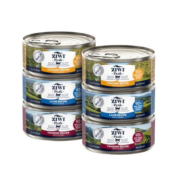 ZIWI Variety Pack Venison, Chicken, Lamb Cat Wet Food - 6 Cans/Box