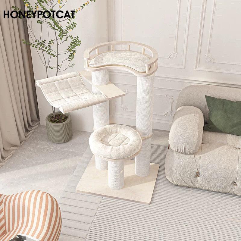 Honeypot Solid Wood Cat Tree - 127cm