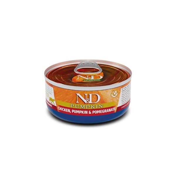 Farmina N&D Pumpkin Adult Feline Wet Food - Chicken, Pumpkin & Pomegranate 2.8oz