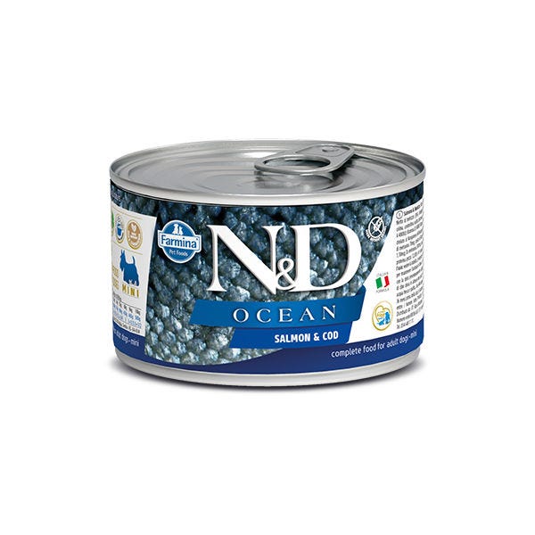 Farmina N&D Ocean Adult Wet Food for Dogs - Salmon & Cod 4.9oz