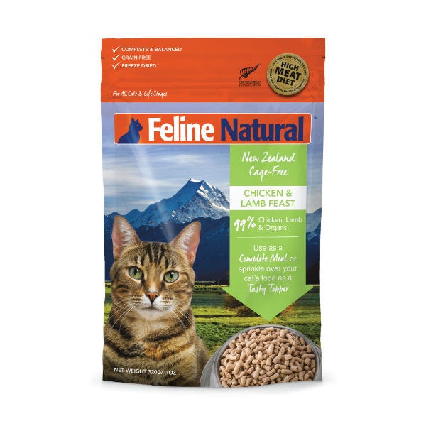 Feline Natural Raw Freeze-Dried Chicken & Lamb Feast