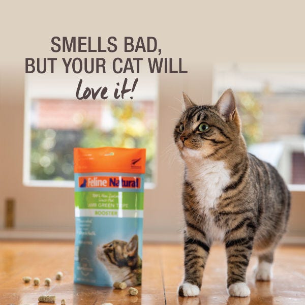 Feline Natural Lamb Tripe Freeze Dried Booster