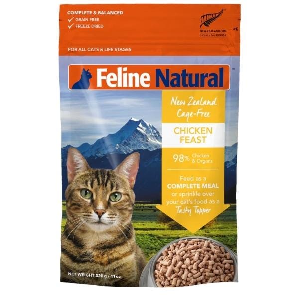 Feline Natural Raw Freeze-Dried Chicken Feast