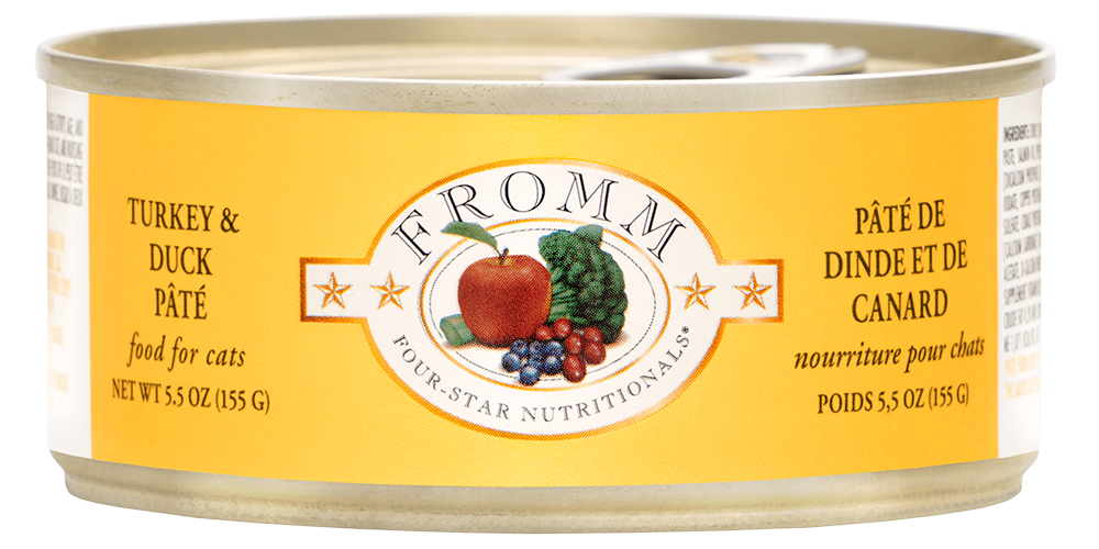 Fromm Four Star Wet Cat Food - Turkey & Duck Pate 5.5oz