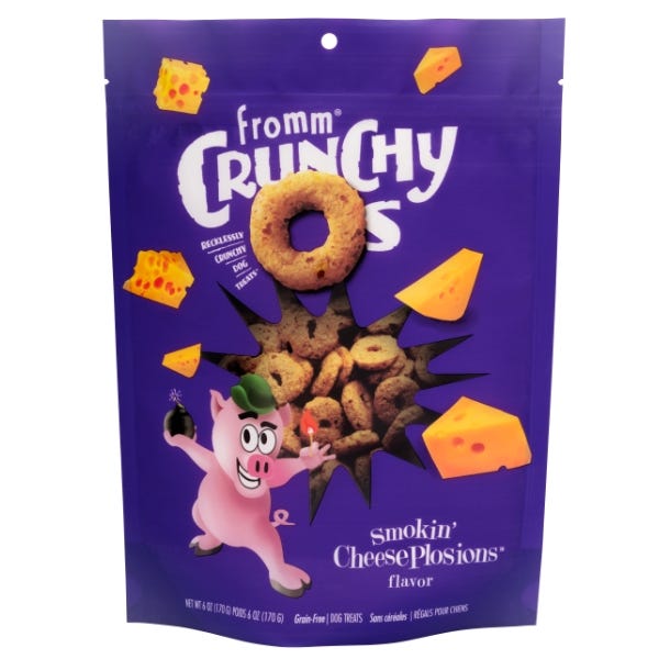 Fromm Crunchy Os Grain-Free Dog Treats - Smokin' CheesePlosions