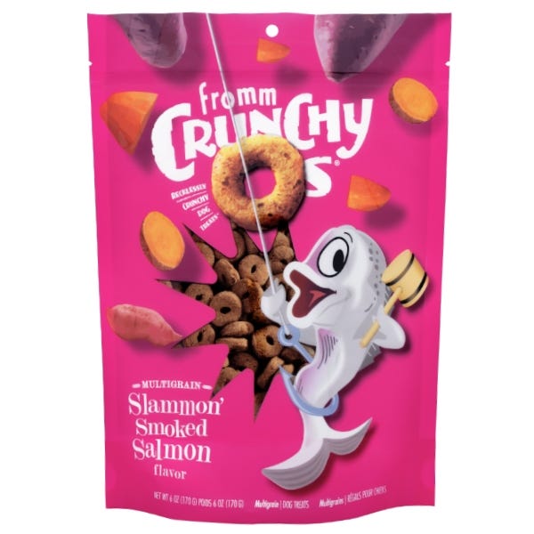 Fromm Crunchy Os Grain-Free Dog Treats - Slammon' Smoked Salmon