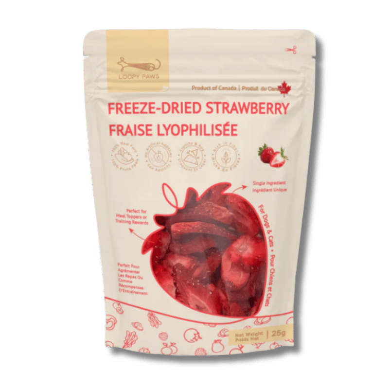 Loopypaws Fruity Crunchy For Dog Treats - Strawberry