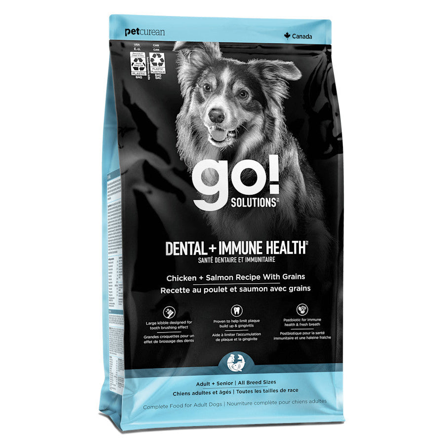 Go! Dental + Immune Health Chicken + Salmon Recipe With Grains for Dogs