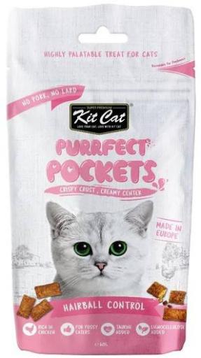 Kit Cat Purrfect Pockets Hairballs Control Cat Treat 60g