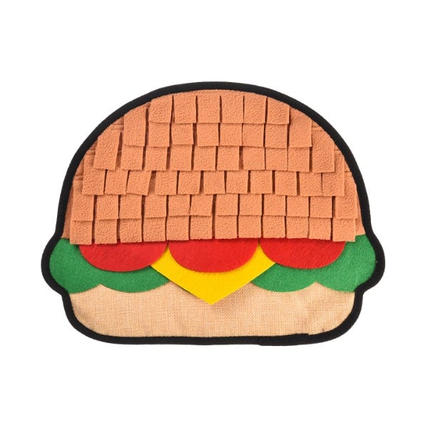 Hugsmart Sniff'n Seek Snuffle Mat - Hamburger