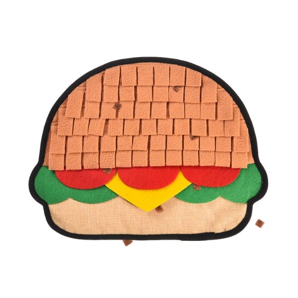 Hugsmart Sniff'n Seek Snuffle Mat - Hamburger