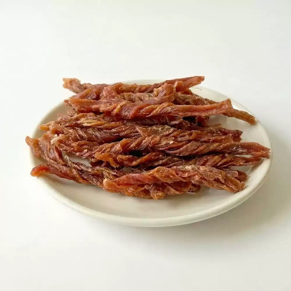 Natural Core Love Meat Chicken & Duck Twist Dog Jerky Treats - 160g