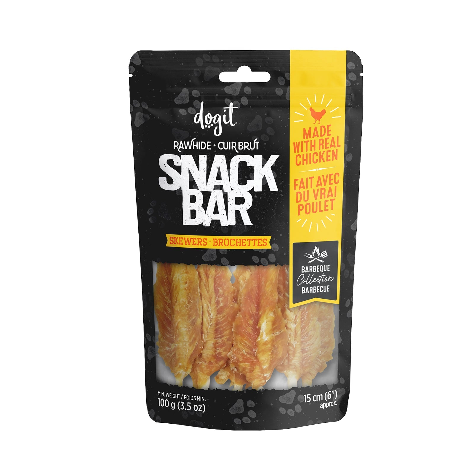 Dogit SnackBar Chicken & Beefhide Skewers