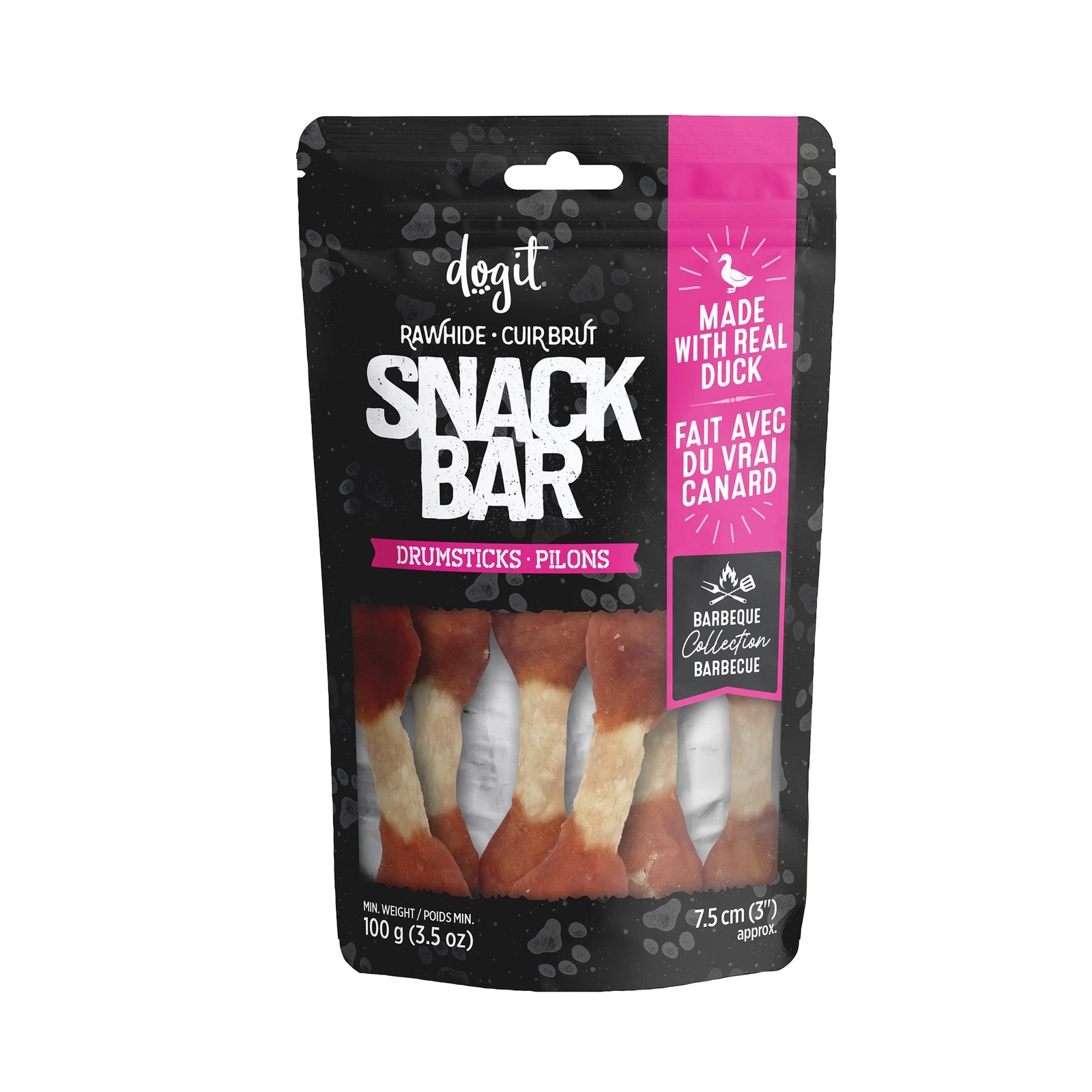 Dogit SnackBar Duck & Beefhide Drumsticks
